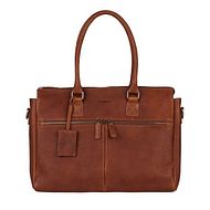 ANTIQUE AVERY LAPTOPBAG 2-ZIP cognac